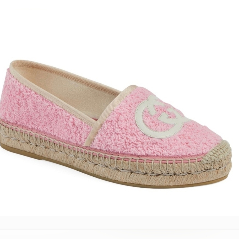 GUCCI Espadrilles  Shoes Size 37  Women's Pink Espadrille Slip-On Shoes